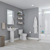 2-Piece Right Height Round Front Toilet in White 2-Piece Right Height Round Front Toilet in White