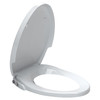 Manual SpaLet Seat with Telescoping Cover in White
