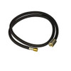 47" Black Nylon Rinse Hose for Sidespray Kitchen Faucets in Polished Chrome
