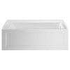 60 x 32" Right Drain Bathtub in White