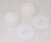 Bolt Caps and Washers Set for Mercer Toilets in Sedona Beige