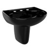Toto LHT241.8#51 22-7/8-in Wall Mounted Bathroom Sink with 3 Faucet Holes Drilled and Overflow in Ebony