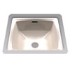 14-1/2-in Undermount Bathroom Sink with SanaGloss and Overflow Drain in Bone