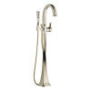 Single Handle Freestanding Tub Filler Trim in Brushed Nickel