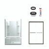 74.5-in x 36-in x 48-in Vikrell Wall and Floor 5-Piece Alcove Shower Kit in Deep Bronze with Clear Glass 74.5-in x 36-in x 48-in Vikrell Wall and Floor 5-Piece Alcove Shower Kit in Deep Bronze with Clear Glass