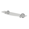 Ginger 1534T-24/SN 24in Glass Shelf in Satin Nickel Ginger 1534T-24/SN 24in Glass Shelf in Satin Nickel