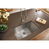Elkay EFU281610T Stainless Steel Single Bowl Undermount Sink in Polished Satin