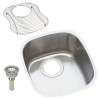 Elkay ELUH1113DBG Stainless Steel Single Bowl Undermount Sink Kit in Lustrous Highlighted Satin