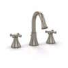 Widespread Lavatory Faucet with Cross Handles in Brushed Nickel