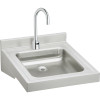 Elkay WCL1923OSDSACTMC Commercial Lavatory Sink Package with Single Faucet Hole in Buffed Satin