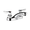 Commercial Centerset 0.5 GPM Faucet with Lever Handles in Chrome