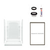 75.75-in x 34-in x 48-in Vikrell Wall and Floor 5-Piece Alcove Shower Kit in Deep Bronze with Clear Glass 75.75-in x 34-in x 48-in Vikrell Wall and Floor 5-Piece Alcove Shower Kit in Deep Bronze with Clear Glass