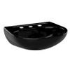 22-7/8-in Wall Mounted Bathroom Sink with 3 Faucet Holes Drilled and Overflow in Ebony 22-7/8-in Wall Mounted Bathroom Sink with 3 Faucet Holes Drilled and Overflow in Ebony