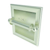 Single Post Recessed Toilet Paper Holder in Satin Nickel Single Post Recessed Toilet Paper Holder in Satin Nickel