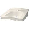 20-1/2-in Wall Mounted Bathroom Sink with Single Faucet Hole Drilled and Overflow in Sedona Beige