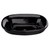 19-1/2-in Drop In Bathroom Sink with Overflow in Ebony