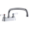 Elkay LK406AT12L2 Commercial 2-Hole Faucet in Chrome