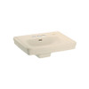 27-1/2-in Pedestal Bathroom Sink with 3 Faucet Holes Drilled and Overflow, Less Pedestal in Bone
