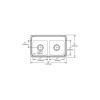 29" x 18" x 10" 18 Gauge Stainless Steel Equal Double Bowl Drop-in Kitchen Sink with 1 Faucet Hole in Lustrous Satin
