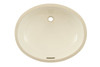 19-in Undermount Bathroom Sink with Overflow and SanaGloss Ceramic Glaze in Sedona Beige