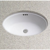 17-1/4-in Undermount Bathroom Sink with Overflow in Cotton 17-1/4-in Undermount Bathroom Sink with Overflow in Cotton