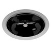 17-in Undermount Bathroom Sink with Overflow in Ebony 17-in Undermount Bathroom Sink with Overflow in Ebony