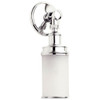 Single Light Wall Sconce in Polished Nickel