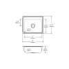 25" x 21-1/4" x 10-1/8" 18 Gauge Stainless Steel Single Bowl Drop-in Kitchen Sink with 2 Faucet Holes in Lustrous Satin