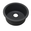 Single Bowl Dual-Mount Bar Sink in Black