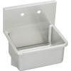 Elkay ESS21182 Commercial Service Sink with 2 Faucet Holes in Buffed Satin