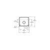 17" x 16" x 6" 18 Gauge Stainless Steel Single Bowl Drop-in ADA Sink with 3 Faucet Holes in Lustrous Satin 17" x 16" x 6" 18 Gauge Stainless Steel Single Bowl Drop-in ADA Sink with 3 Faucet Holes in Lustrous Satin