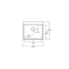 25" x 22" x 5" 18 Gauge Stainless Steel Single Bowl Drop-in ADA Kitchen Sink with 4 Faucet Holes in Lustrous Satin