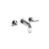 Bathroom Faucet Wall Mount Faucet with Lever Handles - Less Valve in Chrome