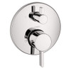 Hansgrohe 04231000 S Thermostatic Valve Trim with Integrated Diverter and Volume Controls - Less Valve in Chrome Hansgrohe 04231000 S Thermostatic Valve Trim with Integrated Diverter and Volume Controls - Less Valve in Chrome