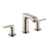 Hansgrohe 31083821 Metris Bathroom Faucet Widespread Faucet with Lever Handles in Brushed Nickel