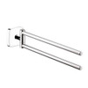 Hansgrohe 41512000 PuraVida 18in Dual Swivel Towel Bar in Chrome