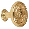 Alno Ornate A3651-14-PB Knob Traditional 1-1/4-in in Polished Brass