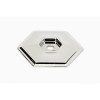 Backplate Modern 1-1/2-in in Polished Nickel