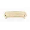 Alno Nicole A429-PB Cup Pull Modern in Polished Brass
