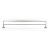 Double Towel Bar Transitional in Satin Nickel