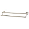 Alno Nicole A7725-24-SN Double Towel Bar Traditional in Satin Nickel