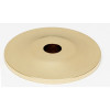 Knob Backplate Traditional 1-in in Polished Brass