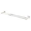 Double Towel Bar Modern in Polished Nickel