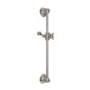 Rohl 1201STN 22-in Slide Bar, Satin Nickel