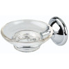 Soap Dish with Holder in Polished Chrome