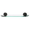 18-in Glass Shelf with Brackets Traditional in Barcelona 18-in Glass Shelf with Brackets Traditional in Barcelona