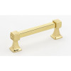 Alno Cube A985-35-PB Modern Pull in Polished Brass