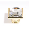 Alno Crystal C212-CLR/GLD Traditional Knob in Gold