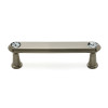 Alno Crystal C214-35-SN Pull Traditional in Satin Nickel