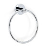 Alno Contemporary I Crystal C8340-PC Modern Towel Ring 6-in in Polished Chrome